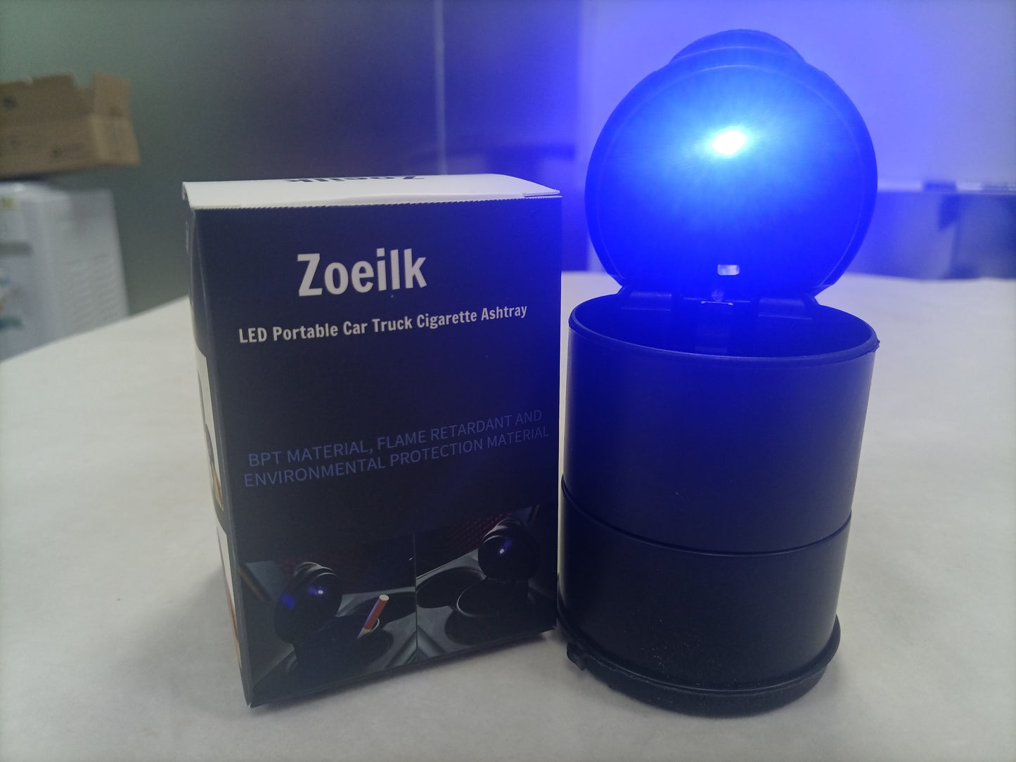 Zoeilk LED Portable Car Ashtray